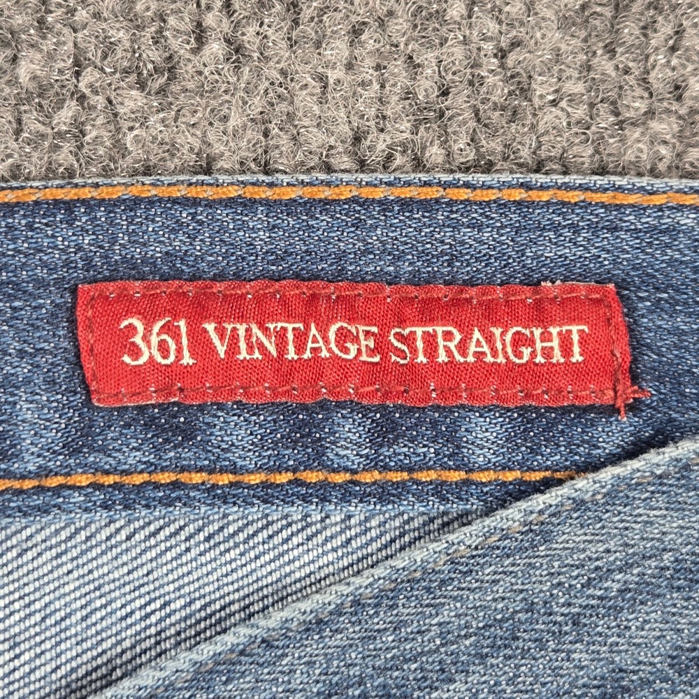 Lucky Brand 361 Vintage Straight Jeans Mens 40x32 Blue Denim Medium Wash - Picture 13 of 16